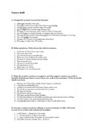 English Worksheet: Tenses drill