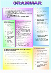 English Worksheet: GRAMMAR PRACTICE