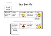 English worksheet: my family