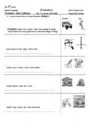 English worksheet: used to and didnt use to