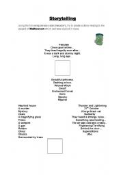 English worksheet: Halloween Storytelling