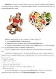 English Worksheet: Healthy Eating