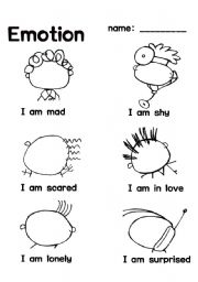 English Worksheet: Emotions