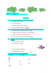 English worksheet: test