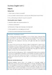 English Worksheet: Business English Session 2_Part 2