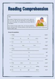 English worksheet: Description