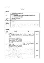 English Worksheet: not perfect lesson lesson plan