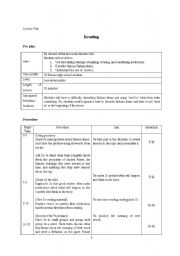 English worksheet: not perfect lesson lesson plan