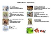 English worksheet: Australian animals