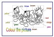 English Worksheet: colour