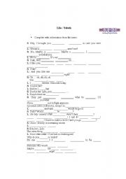 English Worksheet: Lilo and Stitch