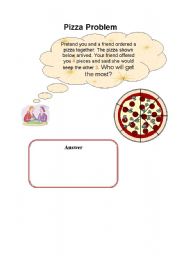 English worksheet: fraction