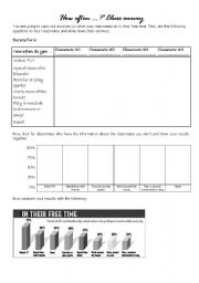 English Worksheet: How often...? Class survey