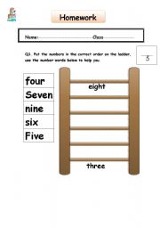 English worksheet: math worksheet