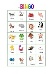 English Worksheet: Bingo markers