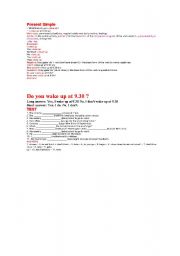English Worksheet: Presente simple