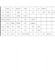 English Worksheet: Phrasal verbs