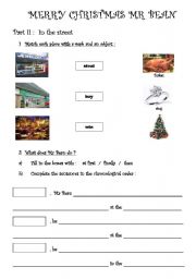 English Worksheet: merrychristmas mr bean (part 2)