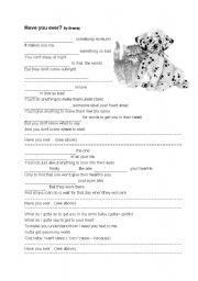 English Worksheet: Have you ever