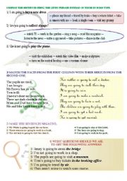 English Worksheet: Be going to