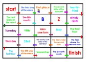 ordinal numbers board game