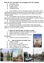 English Worksheet: London.