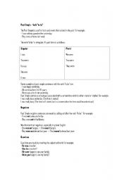 English worksheet: past simple tense