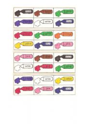 English Worksheet: Bingo Colours