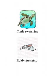 English worksheet: Animal and People Actions