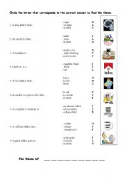 English Worksheet: 