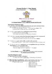 English worksheet: Present Perfect/Past Simple