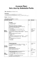 English Worksheet: Not a box 
