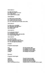 English Worksheet: Conversation