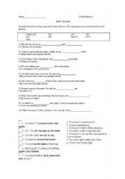 English worksheet: Body idioms worksheet