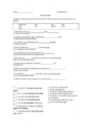 English Worksheet: Body idioms worksheet