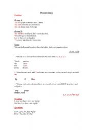 English Worksheet: present simple