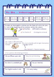 Verb to be - interrogative form