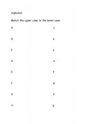 English Worksheet: Alphabet