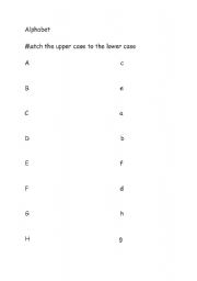 English worksheet: Alphabet