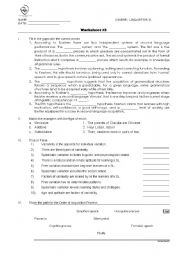 English worksheet: SLA