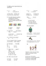 English Worksheet: for  the 6th grade 