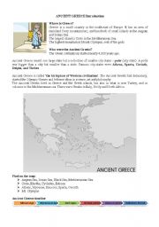 English Worksheet: Ancient Greece Introduction