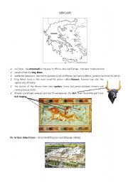 English worksheet: Minoans