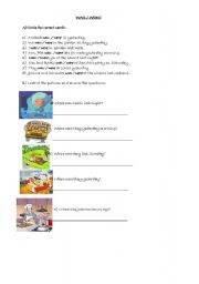 English worksheet: past simple of to be ( was-were)