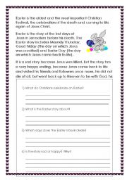English worksheet: Easter worksheet