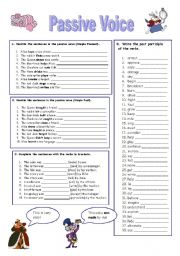 English Worksheet: Passive voice (07.11.09)