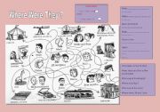 English Worksheet: Where were they ?