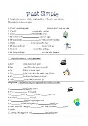 English Worksheet: Past simple