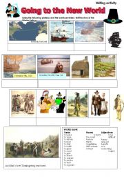 English Worksheet: Going to the New World