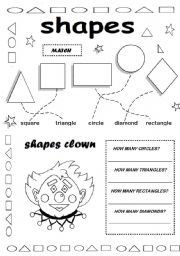 English Worksheet: shapes